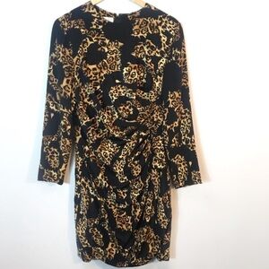 VINTAGE Scaasi Animal Print Dress